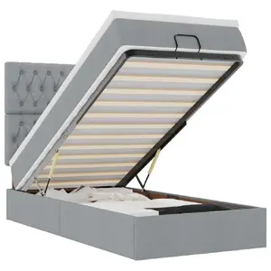 Кровать VidaXL 3314100 с матрасом 160x203 см, максимальная нагрузка 280 кг
