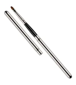 Lipstick brush Peggy Sage Retractable lip brush 4 mm — flat fine-bristle applicator