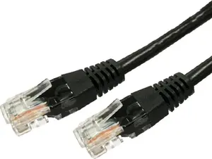 Patchcord TB Print kategorija 6 UTP RJ45 kabelis 7,5 m Melns