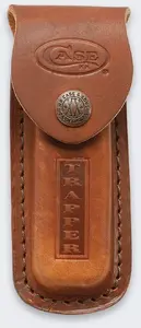 Ādas nazīša maksts Zizo Case Trapper Brown — modelis 00980, īstas ādas maciņš nazim