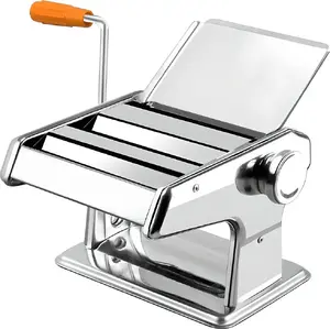Manual Pasta Maker Retoo Ręczna 3W1 Chrom – hand-crank pasta machine with interchangeable rollers and cutter