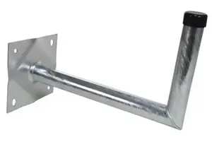 Antenna accessory Weis 39020 — steel wall/mast tube Ø6 cm, aluminium colour