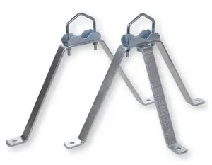 Antenna connection set Weis 39063 — aluminium colour, steel material