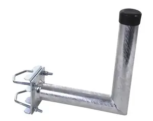 Antenna mast Weis 3022 — steel antenna mast, aluminium finish, length 250 mm