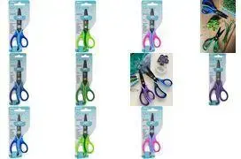 WEDO craft scissors Gripy black model 73167, round tips, stainless steel blades, 130 mm, for right-handers