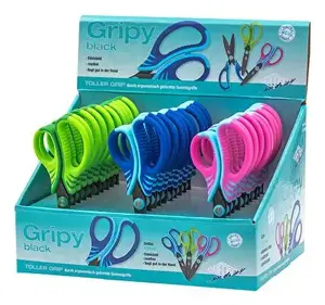 Set of 30 WEDO Universal Straight Cut Children’s Scissors 73 1699 — Blue, Green, Pink
