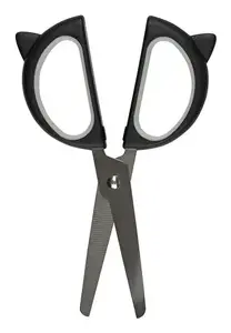 WEDO Art & Craft Scissors Straight Cut Model 73 6005 for Children, 130 mm, Black