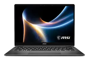 Hibrīds 2‑in‑1 portatīvais MSI Prestige 14 Flip AI+ D3MTG-055 — Intel Core Ultra 9 386H, 14" Full HD+ skārienekrāns, 32 GB LPDDR5x, 2 TB SSD, Wi‑Fi 7, Windows 11 Home