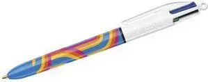 Ballpoint pen BIC 4 Colours Lines, 0.32 mm tip, blue/red/green/black ink, 1 piece