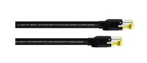 Network cable CORDIAL 15580 Cat7a S/FTP (S‑STP) RJ‑45 to RJ‑45 5 m Black