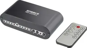 Toslink Switch 4x2 with Remote, SpeaKa Professional SP-SW-200, Aluminum Housing