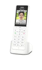 DECT cordless handset FRITZ X6 white International — speakerphone, answering machine, 100-entry phonebook