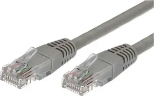 TB Print Патч-корд Cat.6A UTP RJ45 сетевой кабель, 1 м, серый