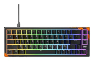 Mehāniskā spēļu tastatūra Cherry K5 PRO TMR COMPACT vadu USB 65% QWERTY US English melna oranža