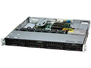 1U Rack Supermicro SuperServer SYS-511R-M barebone server, Intel C266 chipset, LGA 1700, DDR5 up to 128 GB, SAS/PCIe storage, Gigabit Ethernet