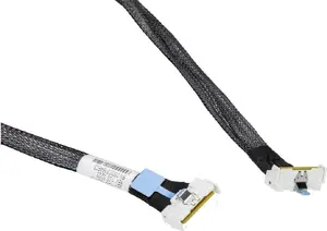 Cable Supermicro CBL-MCIO-1226M5R MCIO x8 straight to right-angle, 26 cm, 85 Ω