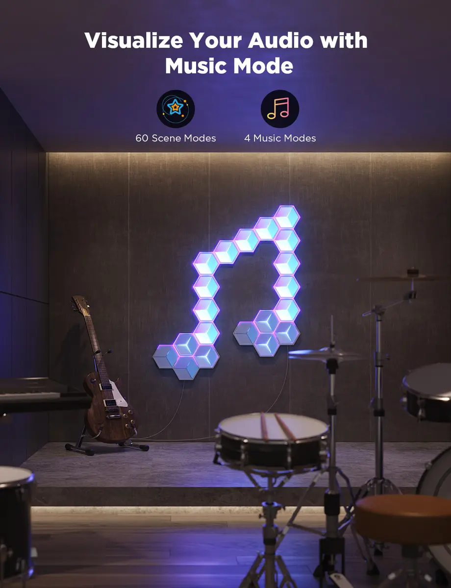 Govee Glide Hexagon Light Panels Ultra Papildinājums Photo 13