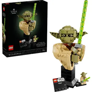 Brick bust LEGO Star Wars Yoda Bust 75438 collectible display model