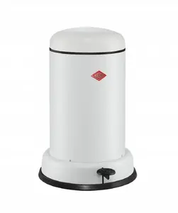 Trash bin Wesco BaseBoy 15 L white matt, pedal-operated waste bin