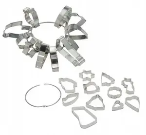 Cookie Cutters Set Lumarko LA CUCINA 10-piece Aluminum Christmas shapes