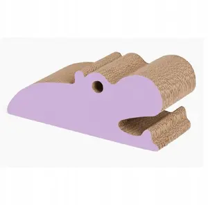 Catit Cat Scratcher Hipopotam cardboard, model CH-5039, corrugated scratching toy for cats