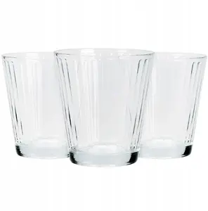 Glass Tumblers set 3 pcs 220 ml Excellent Houseware — decorated glass drinking glasses
