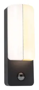 Outdoor wall light Paulmann 94853 LED 8.5 W Warm White PIR sensor Anthracite Aluminium