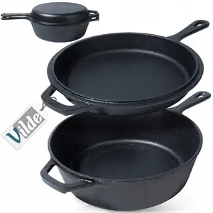 Cookware set Lumarko VILDE 42 cm — cast iron pot and frying pan with handle