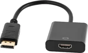 DisplayPort to HDMI Adapter LechPol KOM0850, black, passive video converter