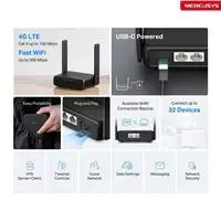 TP-LINK Mercusys MB113-4G 4G LTE Wi‑Fi Router N300 Photo 3