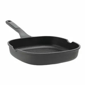 Grill pan BergHOFF Leo Stone+ Square, non-stick, black, 480×290 mm