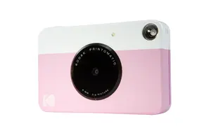 Instant Camera Kodak Printomatic with 50.8 x 76.2 mm prints, Pink/White, Auto Focus, Built-in Li-Ion Battery