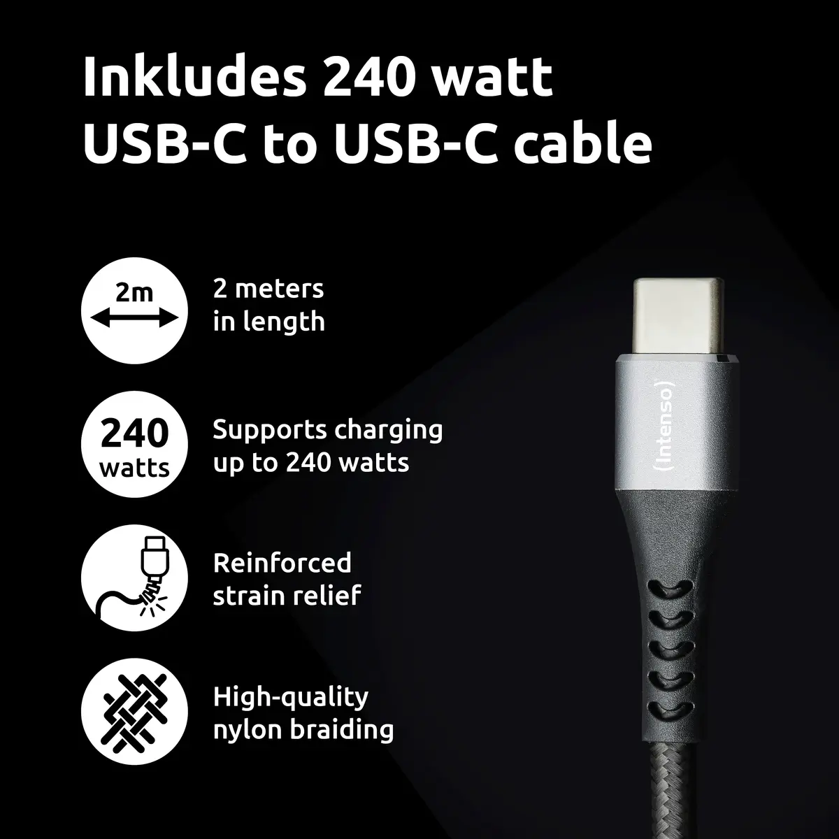 INTENSO W100ACC+C520C 100W GaN адаптер Photo 6