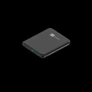 Power bank ER TWIGGY 5K BLACK Qi2 25W — 5000 mAh portable charger with Qi2 wireless charging