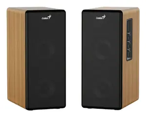 Genius SP-HF1220BT 2-way 45 W Wooden Active Bookshelf Speakers with Bluetooth and Wired & Wireless Connectivity