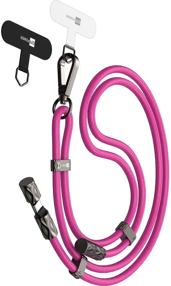 Siksniņa ER Snake Lanyard Pink —