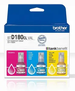 Ink Bottles Brother Coloured Multipack BTD-180CLVAL for Brother Inkjet Printers