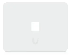 Накладка для розетки/панель Ubiquiti UACC-WP-KEYSTONE-H-1P — белая, поликарбонат и сталь, 1 порт keystone, упаковка 4 шт.