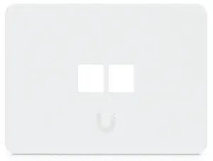 Накладная панель/крышка для выключателя UBIQUITI UACC-WP-KEYSTONE-H-2P — поликарбонат и сталь, белая, 2 порта keystone