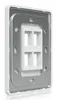 UBIQUITI UACC-WP-KEYSTONE-V-4P накладка 4-портовая Photo 4