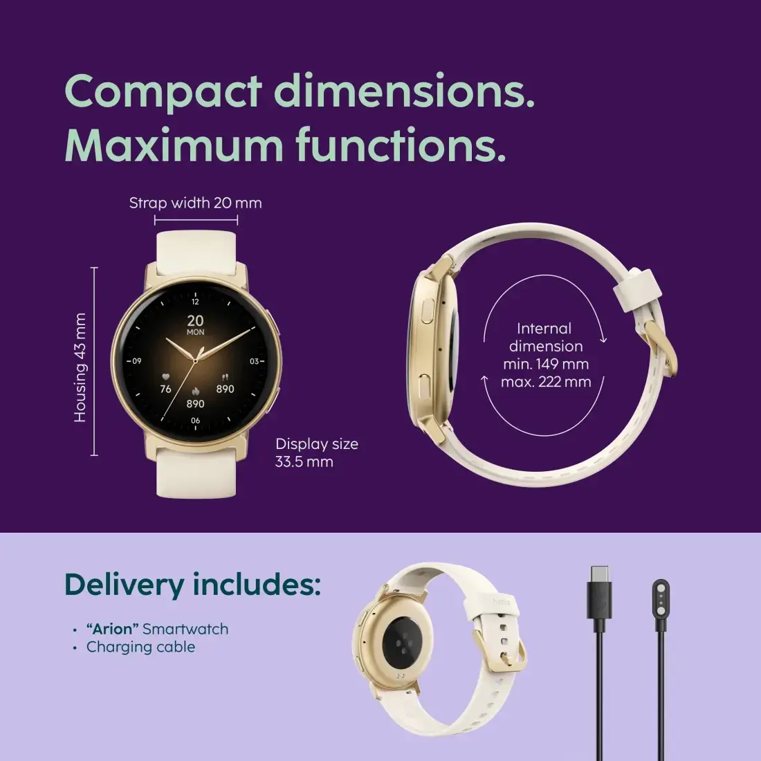 HAMA Arion 43 mm AMOLED Smartwatch Photo 8