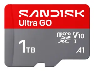 SanDisk Ultra GO 1 TB MicroSDXC UHS-I Memory Card, 190 MB/s