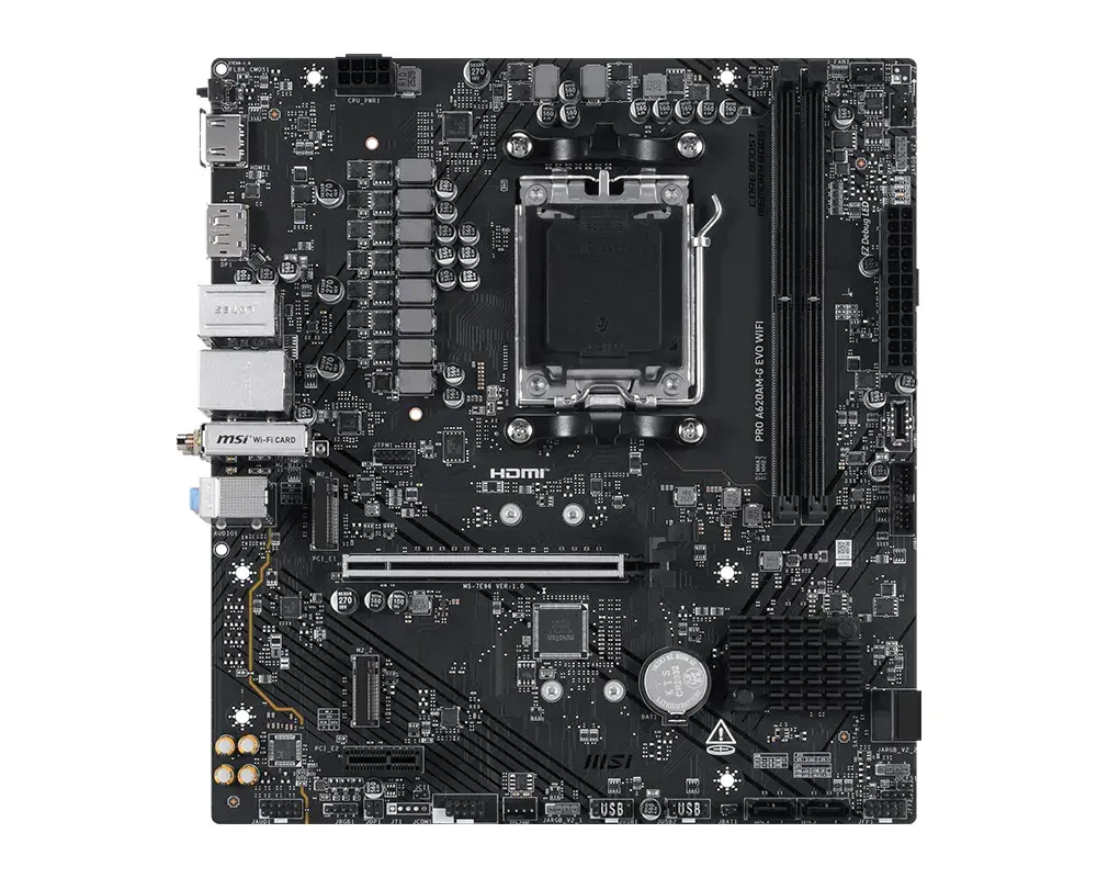 MSI Pro A620AM-G EVO WIFI motherboard Photo 2