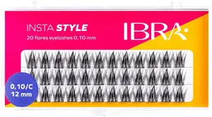 Cluster Lash Extensions Ibra Insta Style 12 mm – Ibra Kępki rzęs 12 mm