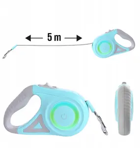 Retractable Dog Leash Verk Pupilplanet 5 m with Side LED Light