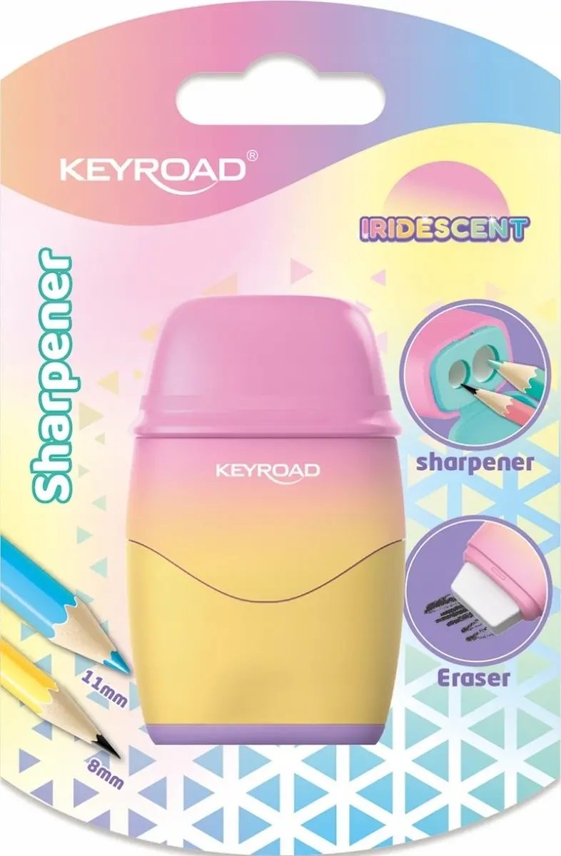 Zīmuļu asināmais Keyroad KR973396 plastmasas dubultais