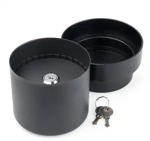 Sax Flower Pot Model ISAX0-820-19 — SAX black plastic planter