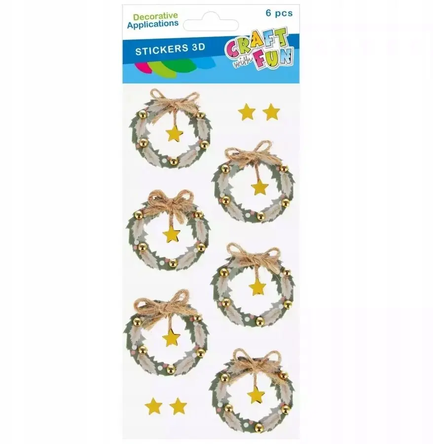 Craft with Fun 3D dekoratīvās uzlīmes