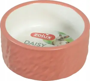 Керамическая миска ZOLUX DAISY для мелких грызунов 100 мл, терракотовая