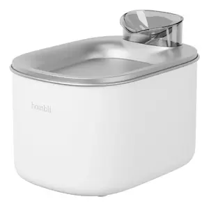 Автоматическая поилка Hombli HBWF-0109, корпус из нержавеющей стали, ёмкость 3,5 л, угольный фильтр, 12 В AC, 24 Вт, белая